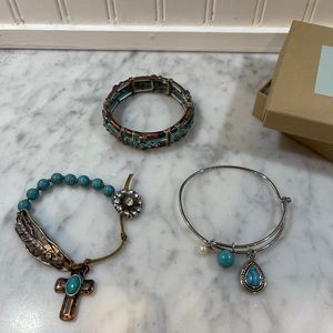 3 Turquoise Bracelets